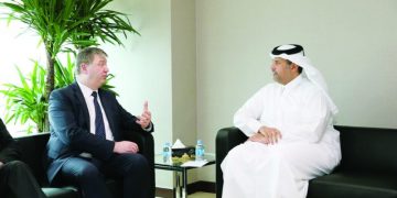 لقاء جمع النائب أليستير كارمايكل مع وزير التجارة القطري