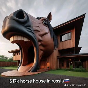 شاهد.. الإبداع بـ 17ألف دولار.. منزل للبيع في روسيا مصمم ومستوحى من أجمل الخيول
