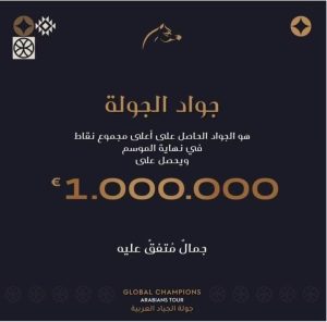 مليون يورو جائزة الجواد الأعلى نقاطا في ختام موسم الجياد العربية