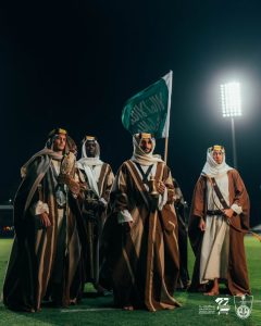 الزي السعودي وركوب الخيل حاضران في احتفالات الأهلي بيوم التأسيس